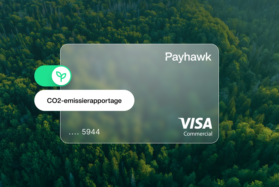 De CO2-rapportagefuncties van Payhawk geïllustreerd